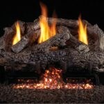 Real Fyre Charred Frontier Oak Vent Free Logs Compatible with G10 Burner