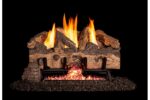 Real Fyre Charred Gnarled Split Logs Compatible with G10 Vent Free Burner