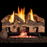 Real Fyre Charred Gnarled Split Logs Compatible with G10 Vent Free Burner