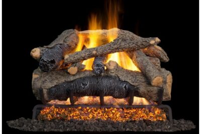 Real Fyre Charred Colonial Oak Logs Compatible with G52 Burner