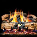 Real Fyre Charred Evergreen Split Oak Logs Compatible with G52 Burner
