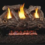 Real Fyre Golden Oak Designer Logs Compatible with G9 Vent Free Burner