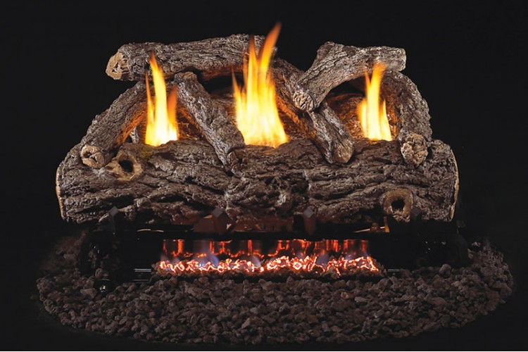 Real Fyre Golden Oak Designer Logs Compatible with G9 Vent Free Burner