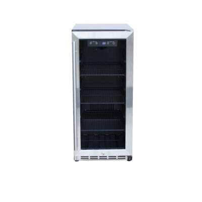 TrueFlame 15-inch Outdoor Rated Fridge w/Glass Door