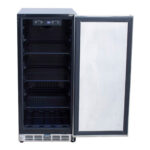 TrueFlame 15-Inch Outdoor Rated Fridge with Stainless Door - AMD-RFR-15S - Image 2