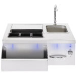TrueFlame 30-Inch Beverage & Prep Station with LED Lights - TF-BC-30L