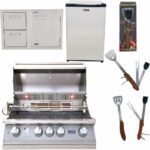 Lion Premium Grills 32-Inch Natural Gas Grill L75000 with Lion Door and Drawer Combo with Towel Rack and Lion Refrigerator Package Deal with 5 in 1 BBQ Tool Set (B07WNSN3H4)