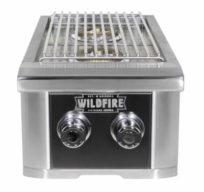 Wildfire Ranch Black 304 SS Gas Double Side Burner – WF-DBLSBRN-RH