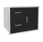 Wildfire 30 X 24 Access Door & Double Drawer Combo - WF-DDWCOMBO3024-BSS - Image 2