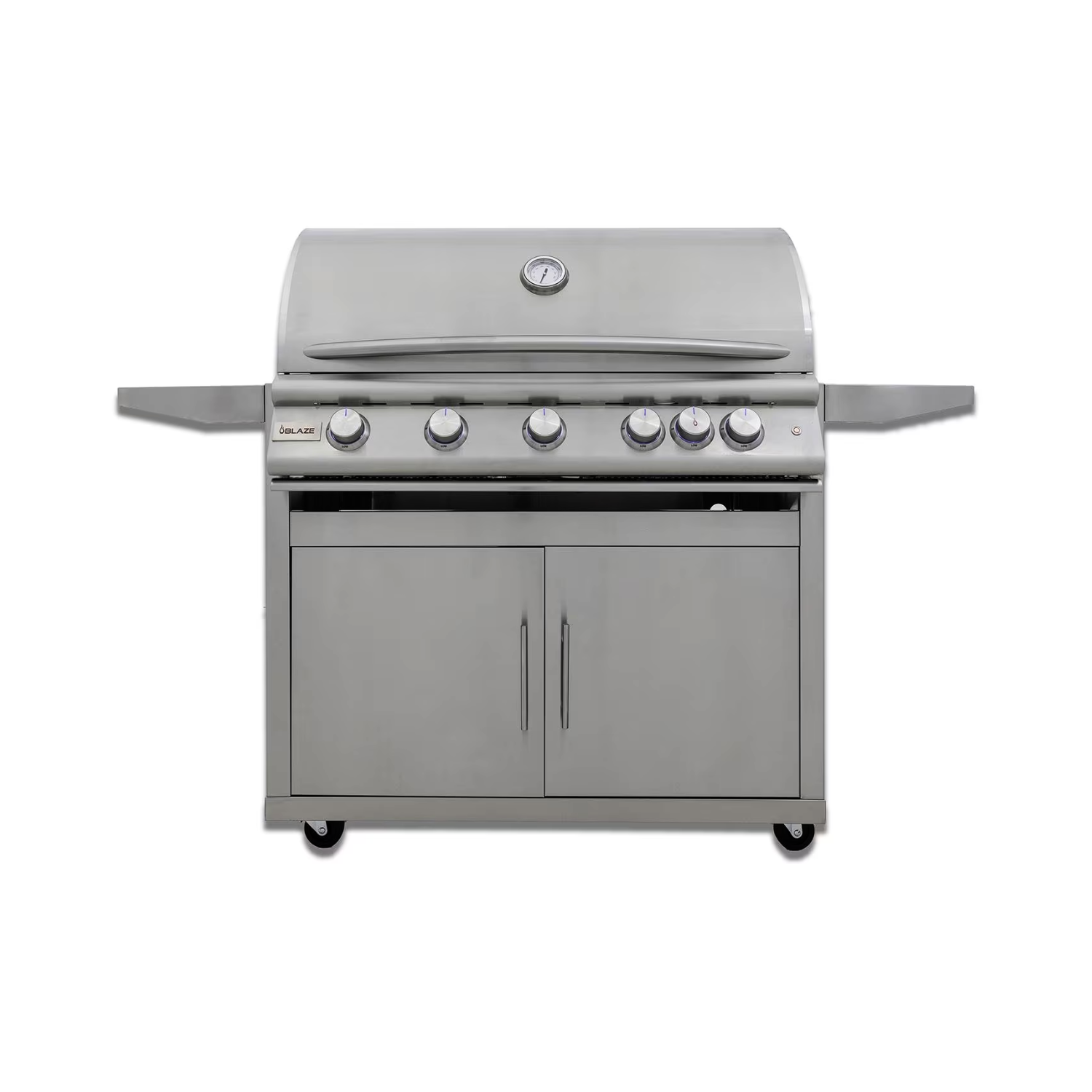 Blaze Premium LTE+ 40-Inch 5-Burner Freestanding Grill W/ Rear Infrared Burner & Lift-Assist Hood – BLZ-5LTE3