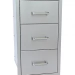 Kokomo Grills Stainless Steel Triple Drawer for Outdoor Kitchen - KO-TD18