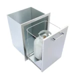 Kokomo Grills Stainless Steel Trash or Propane Tank Pull-Out Drawer - KO-TRHD - Image 3