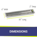 30 x 6 Stainless Steel Linear Drop-In Pan by AFG - Image 3