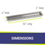 36 x 6 Stainless Steel Linear Drop-In Pan by AFG - Image 4