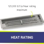 30 x 10 Stainless Steel Rectangular Drop-In Fire Pit Pan by AFG - Image 4