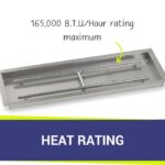 36 x 12 Stainless Steel Rectangular Drop-In Fire Pit Pan by AFG - Image 4