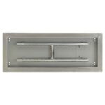 24 x 8 Stainless Steel Rectangular Drop-In Fire Pit Pan by AFG - Image 2