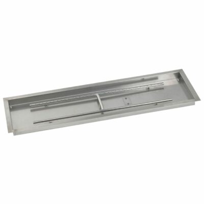 48 x 14 Stainless Steel Rectangular Drop-In Fire Pit Pan by AFG
