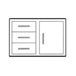 Door drawer combo clipart