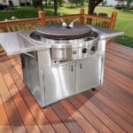 EVO Affinity 30G Flattop Natural Gas Grill On Stainless Steel Cart w/ Non-Stick Ceramic Clad Coating - 10-0055-NG - Image 2