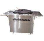 EVO Affinity 30G Flattop Natural Gas Grill On Stainless Steel Cart w/ Non-Stick Ceramic Clad Coating - 10-0055-NG - Image 4