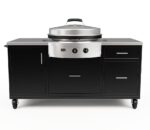 EVO Onyx Grill Cart W/Affinity 30G Flattop Griddle and Non-Stick Ceramic Clad Coating - 10-0055-