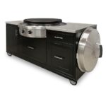 EVO Onyx Grill Cart W/Affinity 30G Flattop Propane Gas Griddle and Non-Stick Ceramic Clad Coating - 10-0055-LP - Image 4