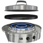 EVO Affinity 30G Built-In Flattop Natural Gas Grill w/ Non-Stick Ceramic Clad Coating - 10-0055-NG+11-0003-UG - Image 2