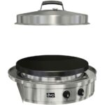 EVO Affinity 30G Built-In Flattop Natural Gas Grill w/ Non-Stick Ceramic Clad Coating - 10-0055-NG+11-0003-UG - Image 3