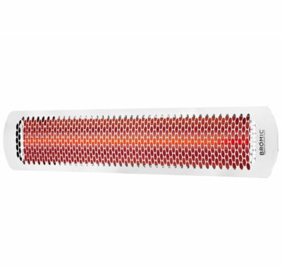 romic Heating Tungsten Smart-Heat 44-Inch 4000W Dual Element 240V Electric Infrared Patio Heater - White - BH0420012