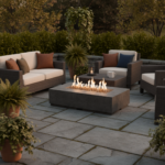 American Fyre Designs 60-Inch Legend Rectangle Firetable Lifestyle