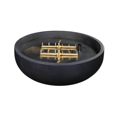 Blaze 38-Inch Round Concrete Fire Bowl - Propane Gas, Phantom Finish - BLZ-38-FBOWL-LP main