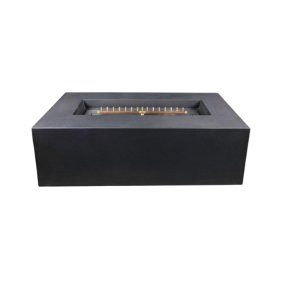 Blaze 60-Inch Rectangular Concrete Propane Fire Pit Table in Phantom Finish - Model BLZ-60-FTABLE-LP