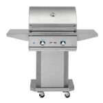 Delta Heat 26-Inch 2-Burner Gas Grill On Pedestal Cart
