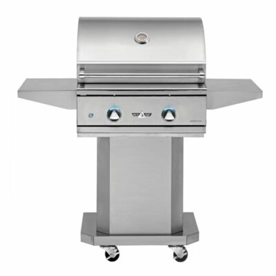 Delta Heat 26-Inch 2-Burner Gas Grill On Pedestal Cart