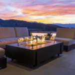 American Fyre Designs 60-Inch Iron Saddle Firetable outdoor firepit table