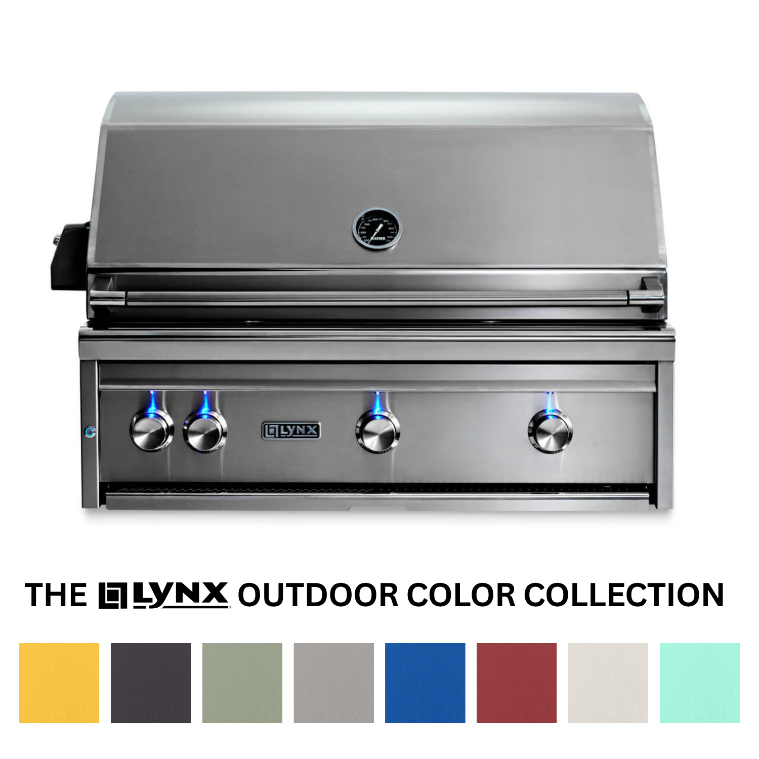 Lynx Professional 36-Inch Built-In Natural Gas Grill With One Infrared Trident Burner And Rotisserie – L36TR-NG