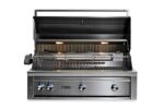 Lynx Professional 42-Inch Built-In Gas Grill With Rotisserie - L42R-3- Open with rotissorie