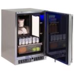 Lynx 24-Inch 4.9 Cu. Ft. Right Hinge Outdoor Rated Compact Refrigerator With Freezer - LN24REFCR 01
