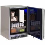 Lynx 24-Inch 4.9 Cu. Ft. Right Hinge Outdoor Rated Compact Refrigerator With Freezer - LN24REFCR 01