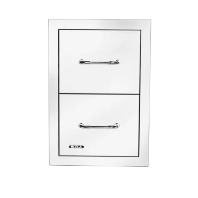 Bull 15-Inch Stainless Steel Double Access Drawer