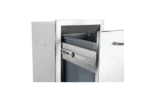 Slim Stainless Steel 10 Gallon Trash Drawer with Reveal (trash can included)