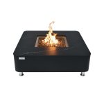 ELEMENTI PLUS ANNECY 42-Inch Square Marble Porcelain Fire Table - OFP101BB 01