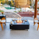 ELEMENTI PLUS ANNECY 42-Inch Square Marble Porcelain Fire Table - OFP101BB - Image 4