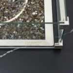 ELEMENTI PLUS ANNECY 42-Inch Square Marble Porcelain Fire Table - OFP101BB - Image 8