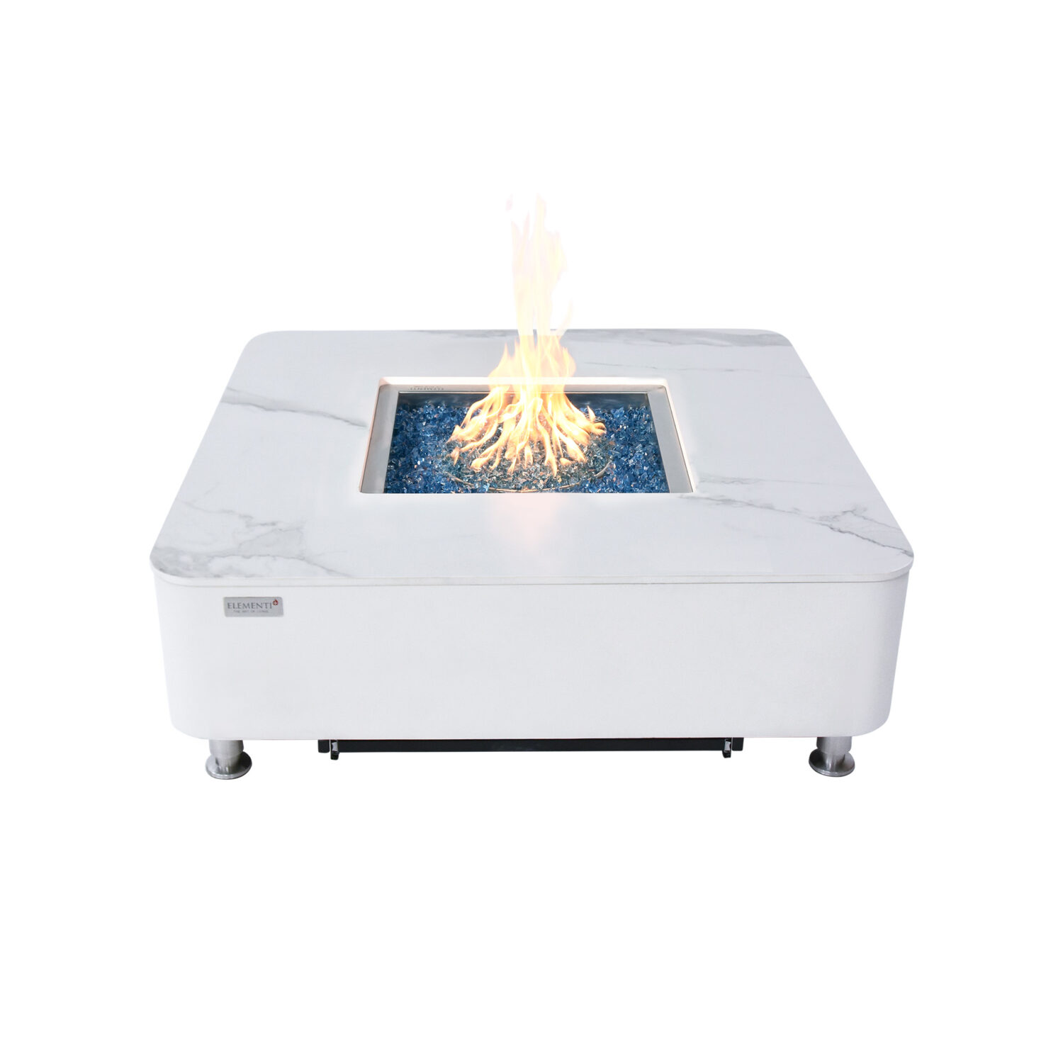 ELEMENTI PLUS ANNECY Marble Porcelain Fire Table OFP101BW