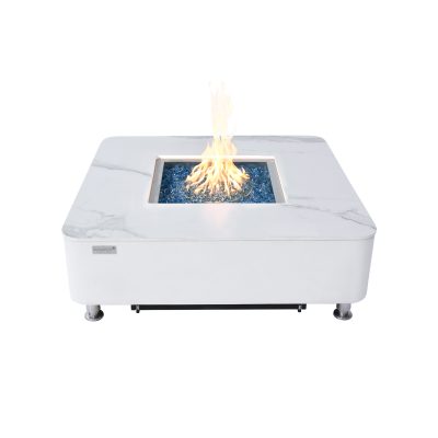 ELEMENTI PLUS ANNECY Marble Porcelain Fire Table OFP101BW
