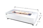 ELEMENTI PLUS ATHENS 62-Inch Porcelain Top Fire Table - OFP102BW - Image 3