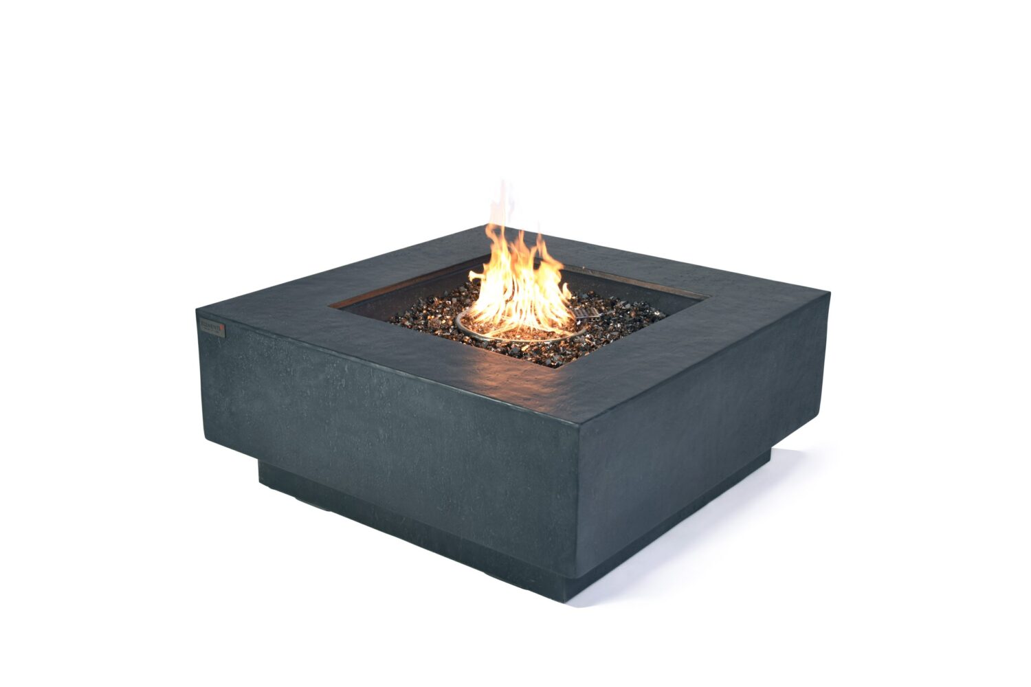 ELEMENTI PLUS BERGEN 40-inch Square Natural Gas Fire Table (Dark Gray) – OFG413DG-NG