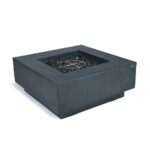ELEMENTI PLUS BERGEN 40-inch Square Natural Gas Fire Table (Dark Gray) - OFG413DG-NG - Image 2